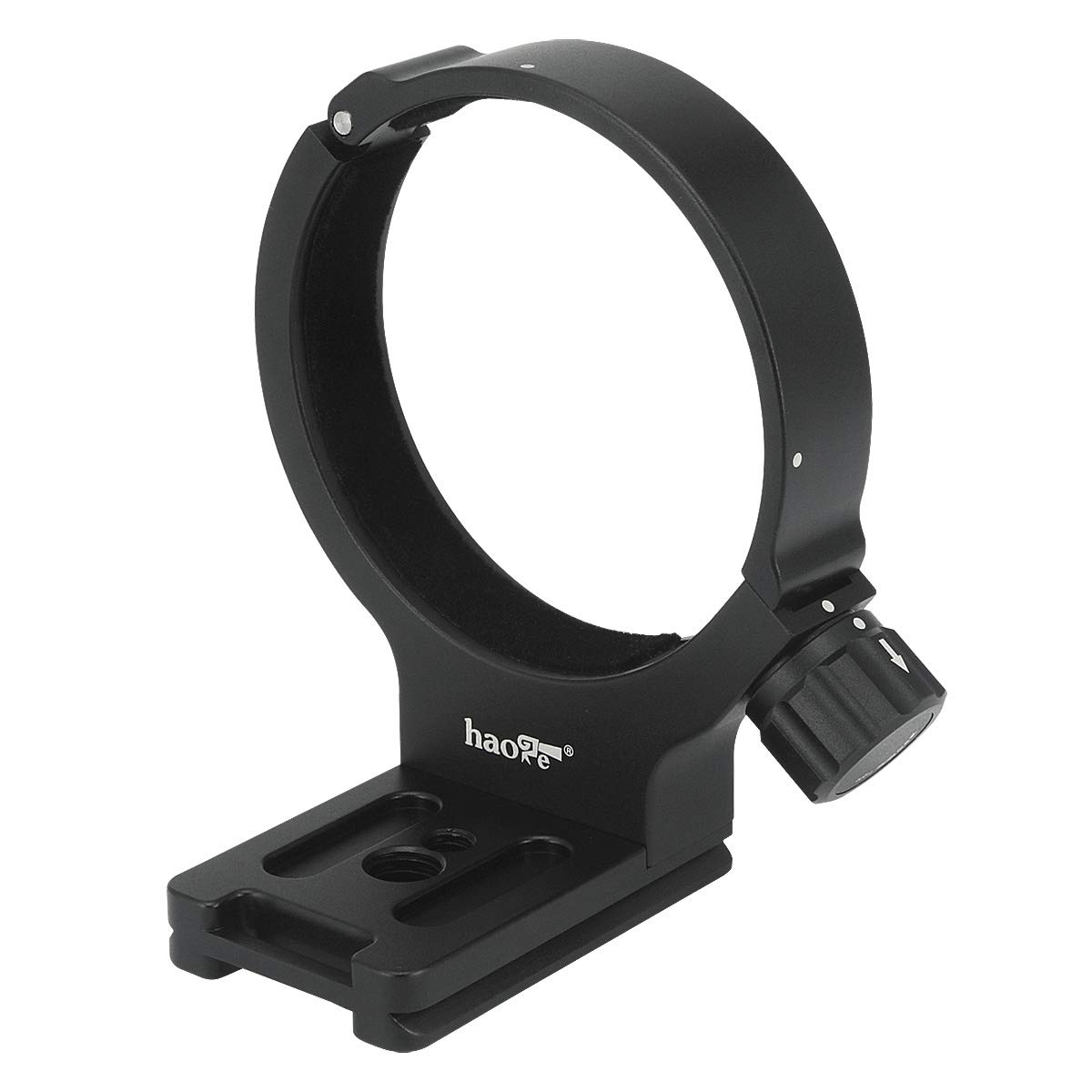 Haoge LMR-C100 Objektivmanschette Fußhalterung Stativhalterung D für Canon EF 100 mm f/2.8L Makro IS USM Objektiv eingebaute Arca Swiss Typ Schnellwechselplatte schwarz