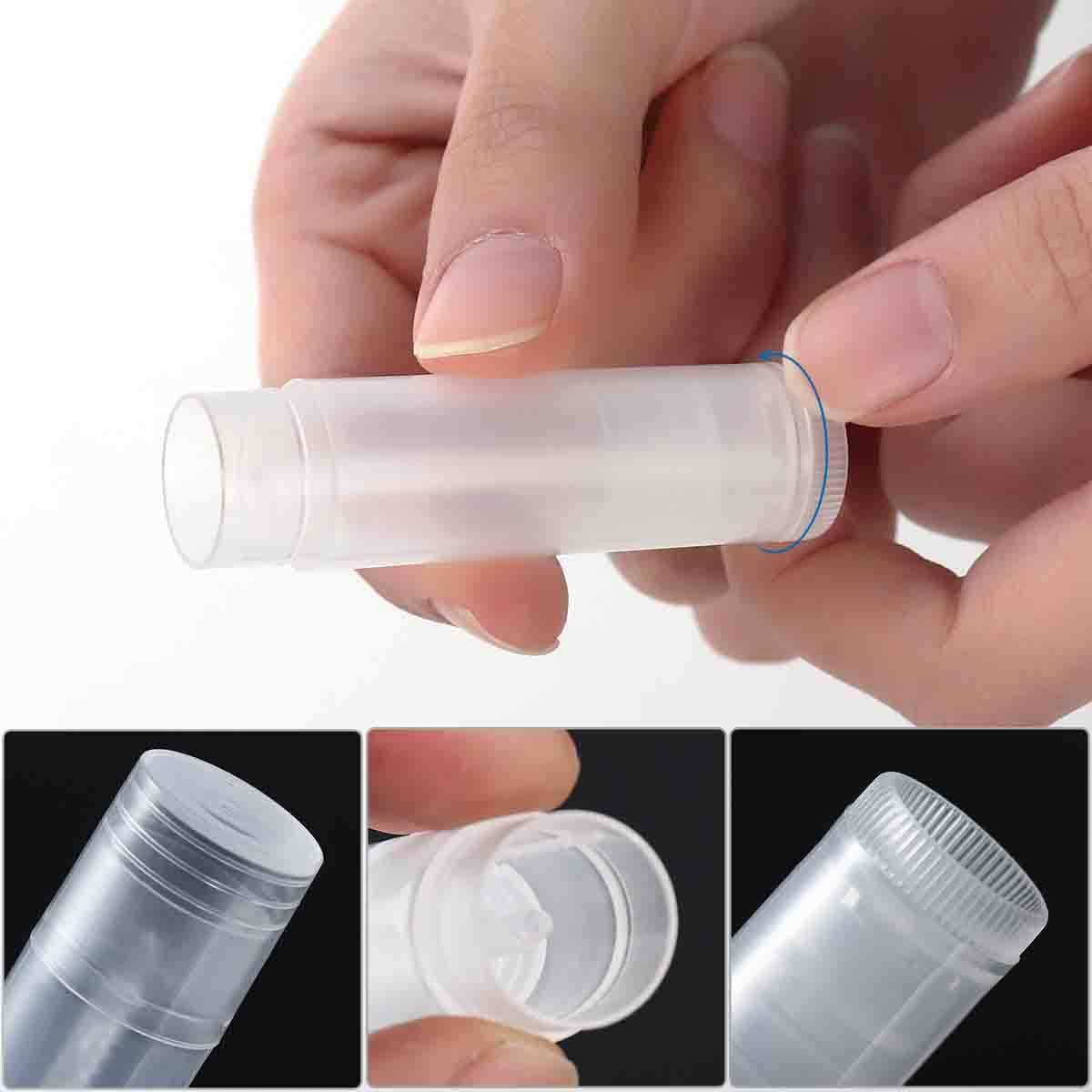nsb herbals 5 Grams / 5 GM Empty Clear/Transparent Empty Chapstick/Lip Stick Tube Container For Lip Balm, Lipstick, Cosmetic & Makeup Use (Pack of 6) 3