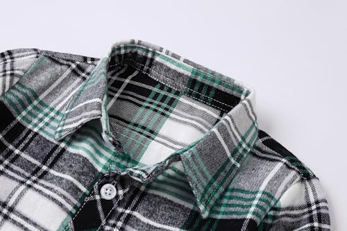 Image of Betusline Boy and Men Button Down Plaid Shirt
