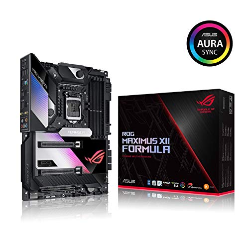 ASUS ROG Maximus XII Formula Z490 (WiFi 6) LGA 1200 (Intel 10th Gen) ATX Gaming Motherboard (16 Power Stages, EK CrossChill III, 10 Gbps & Intel 2.5Gb LAN, Triple M.2, 2 Livedash OLED, Aura Sync)