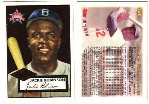 Jackie Robinson Brooklyn Dodgers 1952 Topps Style 1997 Exclusive Foil All-Star Game Commemorative Baseball Card