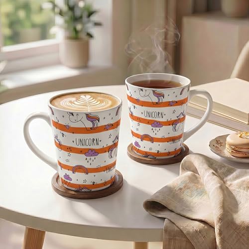 Image of UPC Premium Bone China Coffee Mug Set of 2 | Elegant Ceramic Tea & Coffee Cups for Home, Office & Cafe | Lightweight, Durable, Microwave & Dishwasher Safe Mug Set | Luxury Drinkware Collection