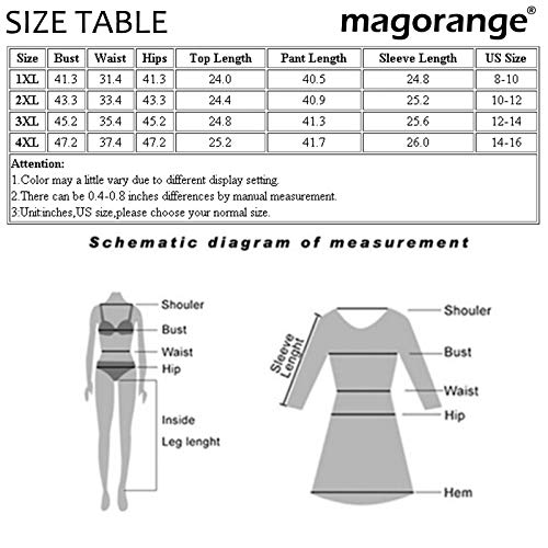 Magorange Women Plus Size Tracksuit 2 Piece Outfits Zipper Front Top And Sweatpants Jogger Sets Black #TOP2