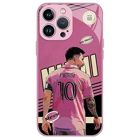 ZERMU for iPhone 13 Pro Max Case, Lione%l Mess%i Inter Soccer Miam-1#10 Fashion Soft Shockproof Crystal Acrylic Full Protection TPU Shock Absorption Bumper Cover Case Cover