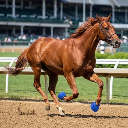 Image of Abbylike Bell Boots for Horses 1 Pair /2 Pair Available, Protect Against Hoof Impact Trauma, Rubber Bell Boots Horse Care for Turnout, No Rub Design Wrap Hook and Loop