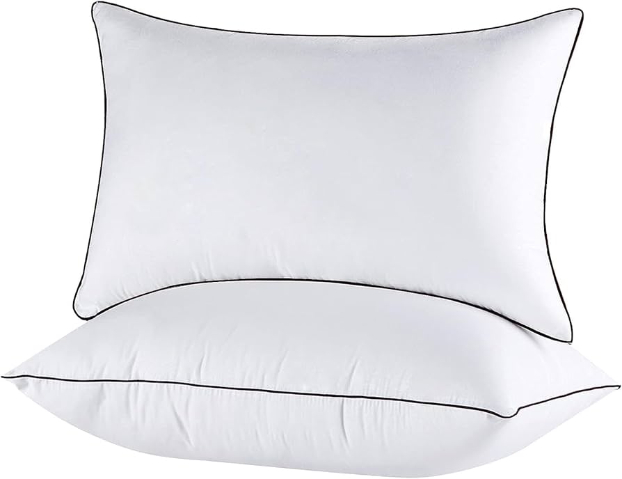 Amazon.com: HYVIF Luxury Down Pillow Queen Size Set of 2