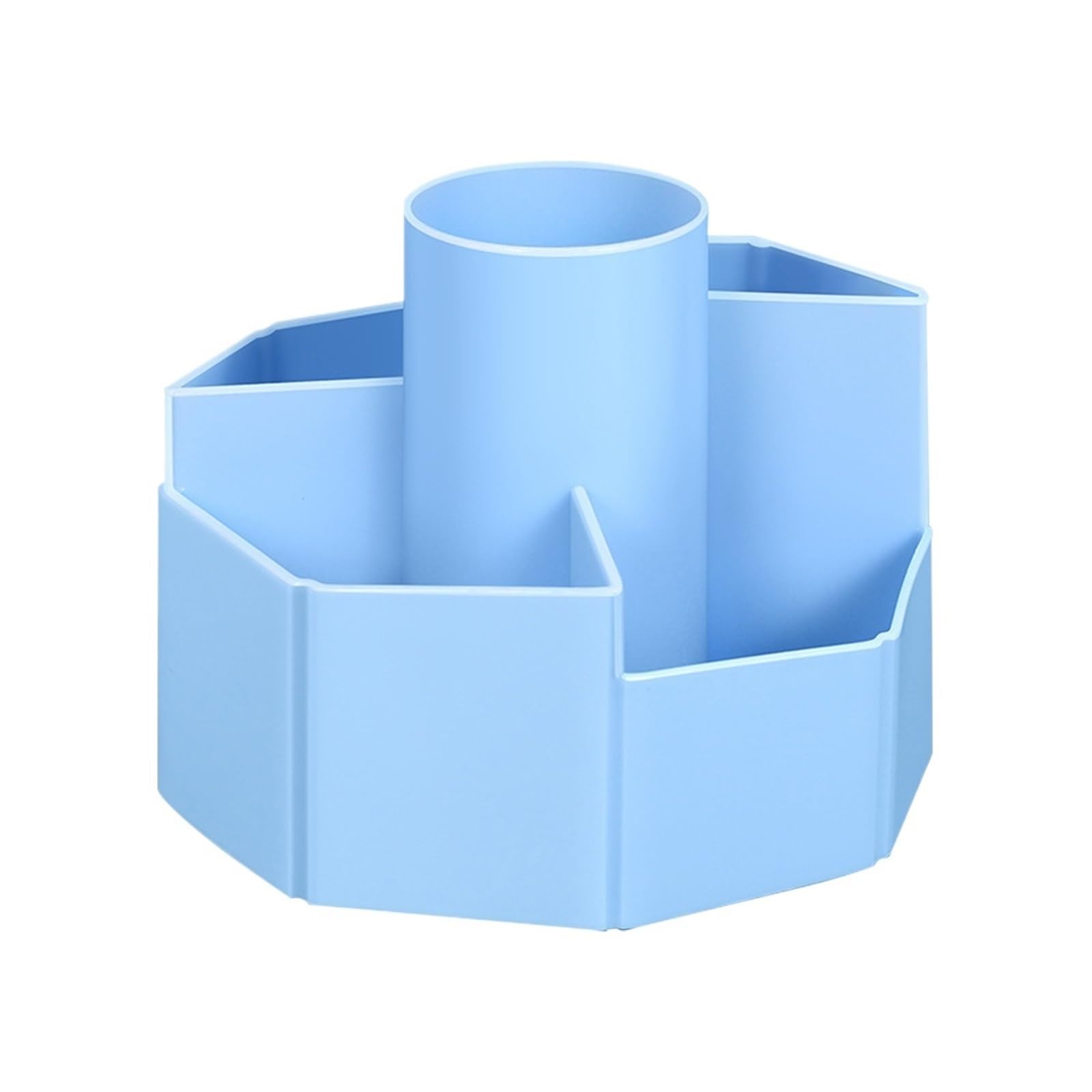 Pencil Holder 1pc Multifunktionaler 360-Grad-Schwenk-Bleistifthalter Kreativer Desktop-Organizer mit hoher Kapazität Schul- und Bürobedarf(Blue)