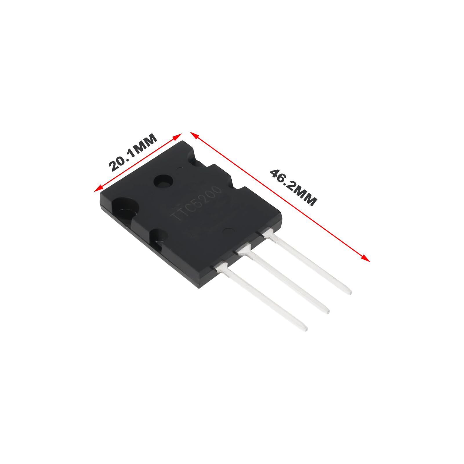 OTOTEC 6X Transistores de Potencia TTC5200 + TTA1943 (par Complementario) Compatible con Transistores de Potencia de Silicio Toshiba TO3P NPN PNP para Audio Control Industrial Y Automotriz
