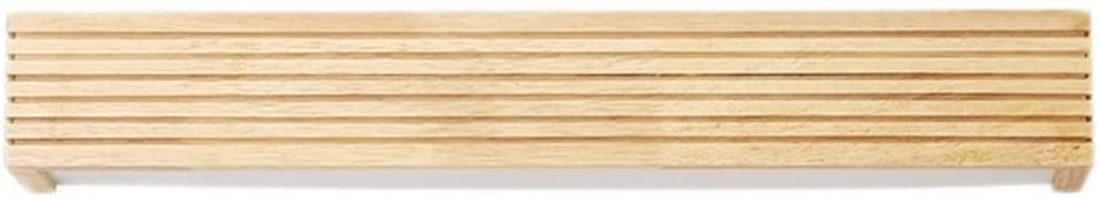 AMUCK Luci da toeletta a LED in legno chiaro for apparecchi da toletta da bagno sopra la lampada da parete for decorazioni da comodino (Color : Warm Light, Size : 45cm)