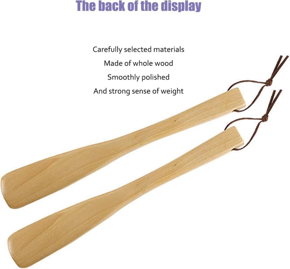 Calzador De Madera con Mango Largo, Calzador De Madera, Ayudante De Calzado para Ancianos, Calzador De Mango Largo, Ventosa Magnética para El Hogar Y Fácil