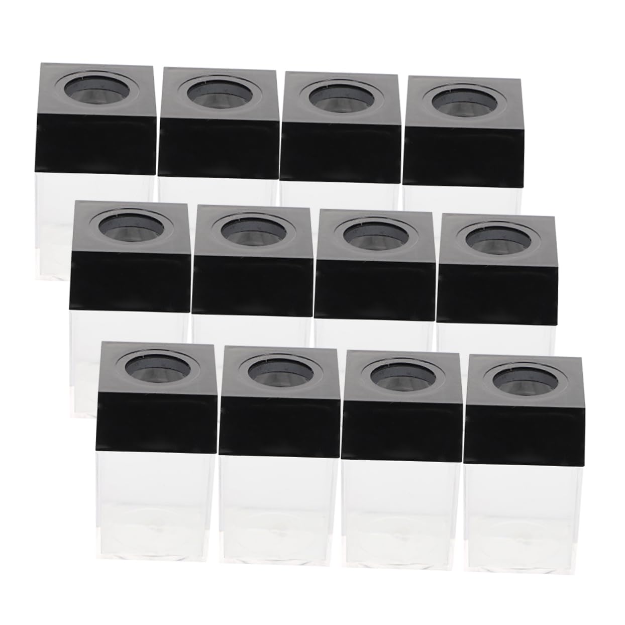 12 Piezas Caja de Clips Magnéticos para Clips Accesorios de Escritorio de Oficina Contenedor de Plástico Que Sostiene Horquillas Organizador de Escritorio