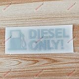 5'' Reflective Diesel Only Decal Sticker Fuel Door Cover Cap Warning Car Truck Vinyl