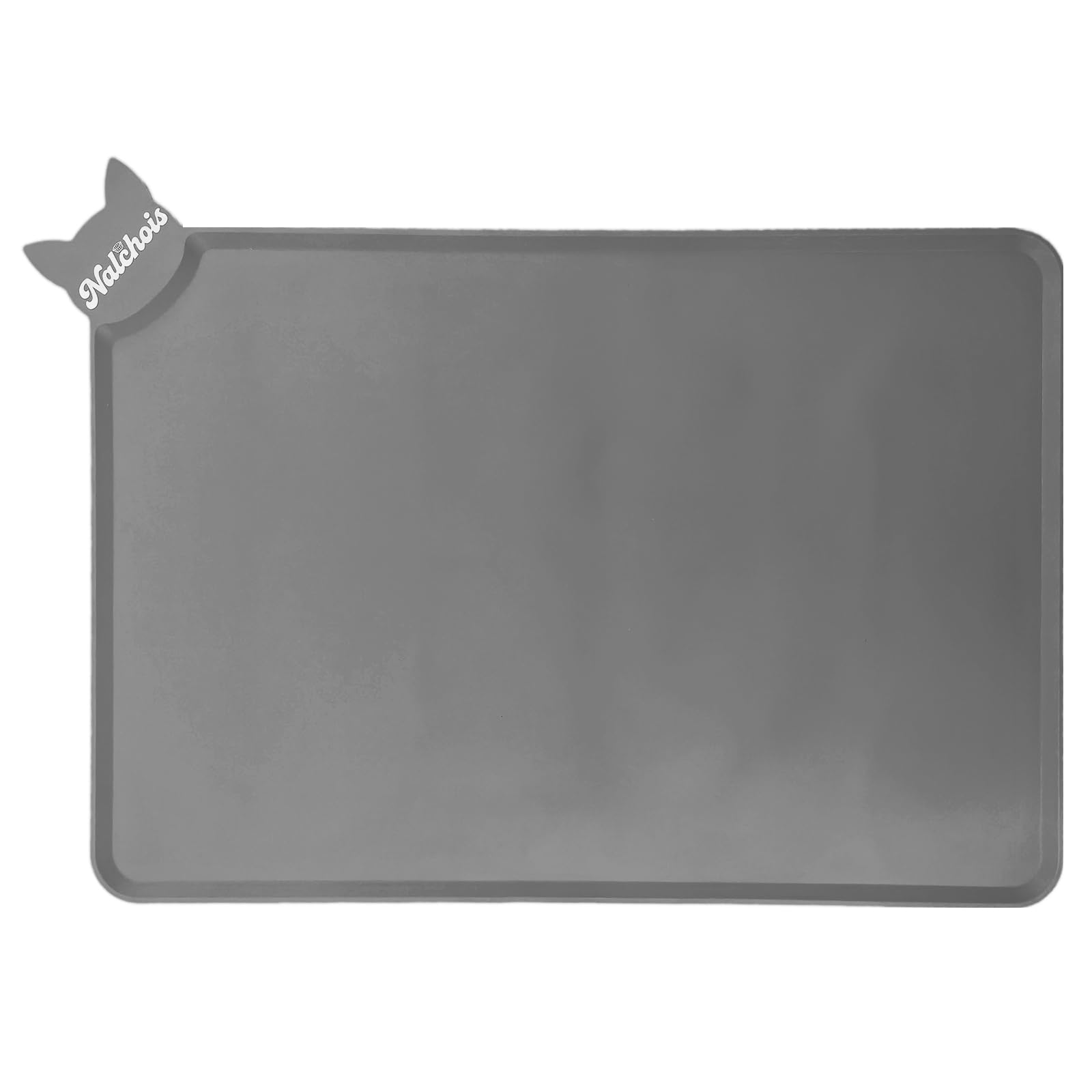 Silicone Pet Feeding Mats, 21"x15" Non-Silp Cat Dog Food Mat for Floors Waterproof, Placemats for Cats and Dogs Water Bowl, BPA Free Pet Feeding