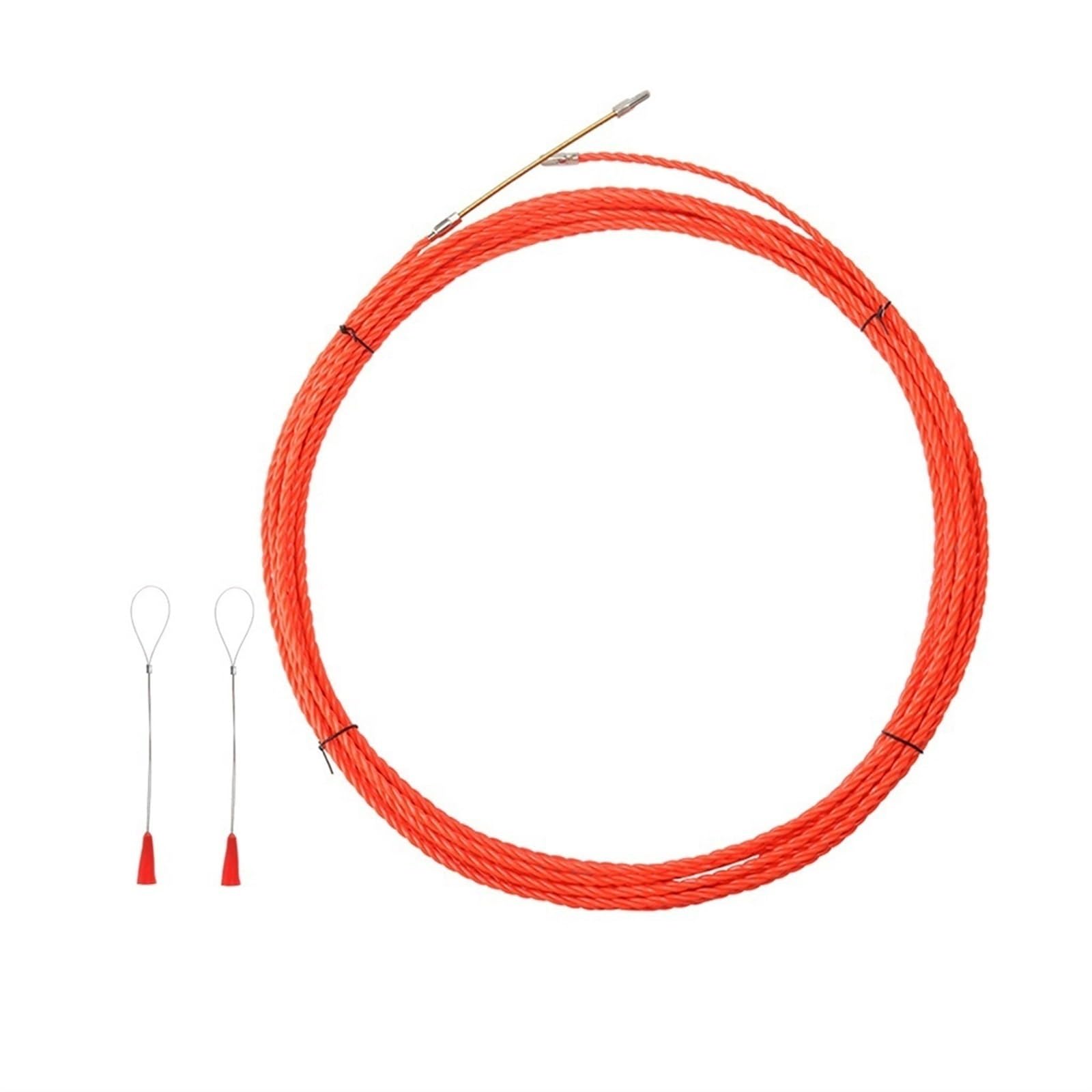 Cable eléctrico, dispositivo de guía de cable eléctrico, tirador de cable de 5 y 25 metros, herramientas manuales for electricistas de construcción(RED,25meter)