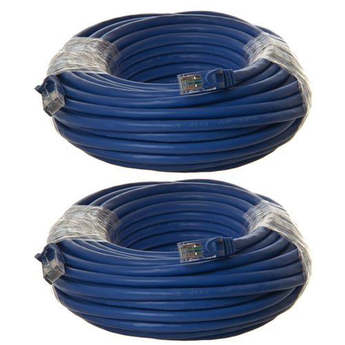 Cable Ethernet Cat6 50 ft Azul con conectores HDMI