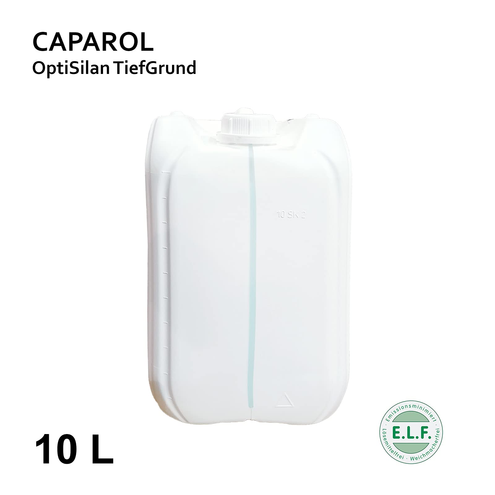 CAPAROL OptiSilan TiefGrund I Siliconharzgrundierung für innen und außen I Tief eindringend I Hydrophobierung I Putz I Mauerwerk I Beton I Gipskarton I 10L