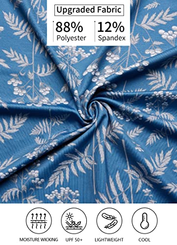 Yovvi Polo Shirts For Men Golf Shirts Short Sleeve Print Moisture-Wicking Performance Sport Tennis T-Shirt, Blue 3Xl #TOP4