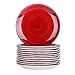 vancasso, Série BELLA, Assiette Plate à Dîner, Assiette Grande en Céramique 12 Pièces- 27cm