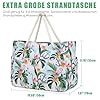 Suweir Strandtasche xxl Familie Groß Badetasche mit Reißverschluss und Nasstasche Damen Beach Bag Wasserdicht Reisetasche Shopper Tote Bag Weekender Sommertaschen für Strandurlaub Pool Reisen #2