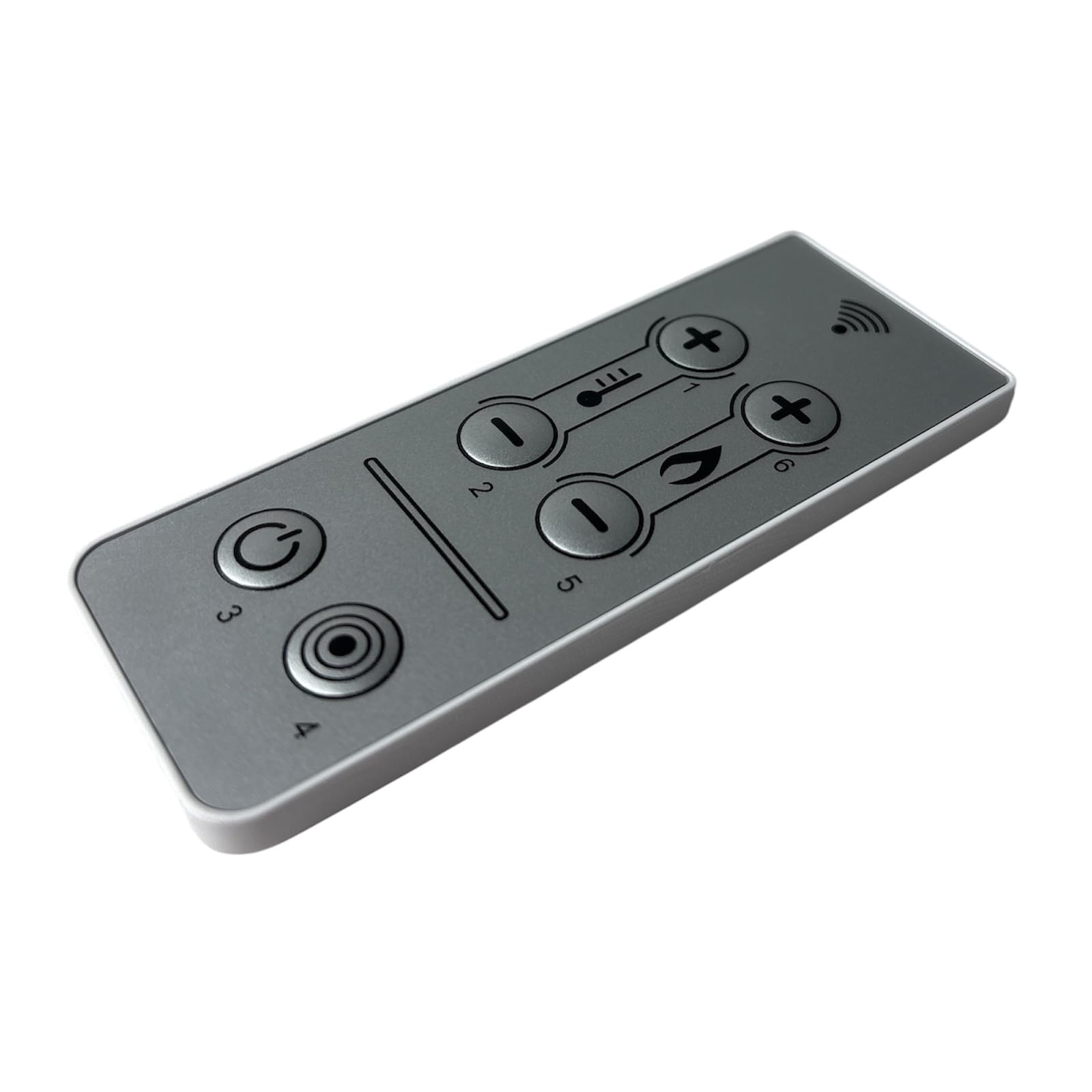 eRicambi Telecomando infrarossi unidirezionale MICRONOVA per schede termoregolatrici, serie slim 6 tasti | 80x33x6 mm VATL8633BC003 | Portata 8 metri in linea d'aria e senza ostacoli.