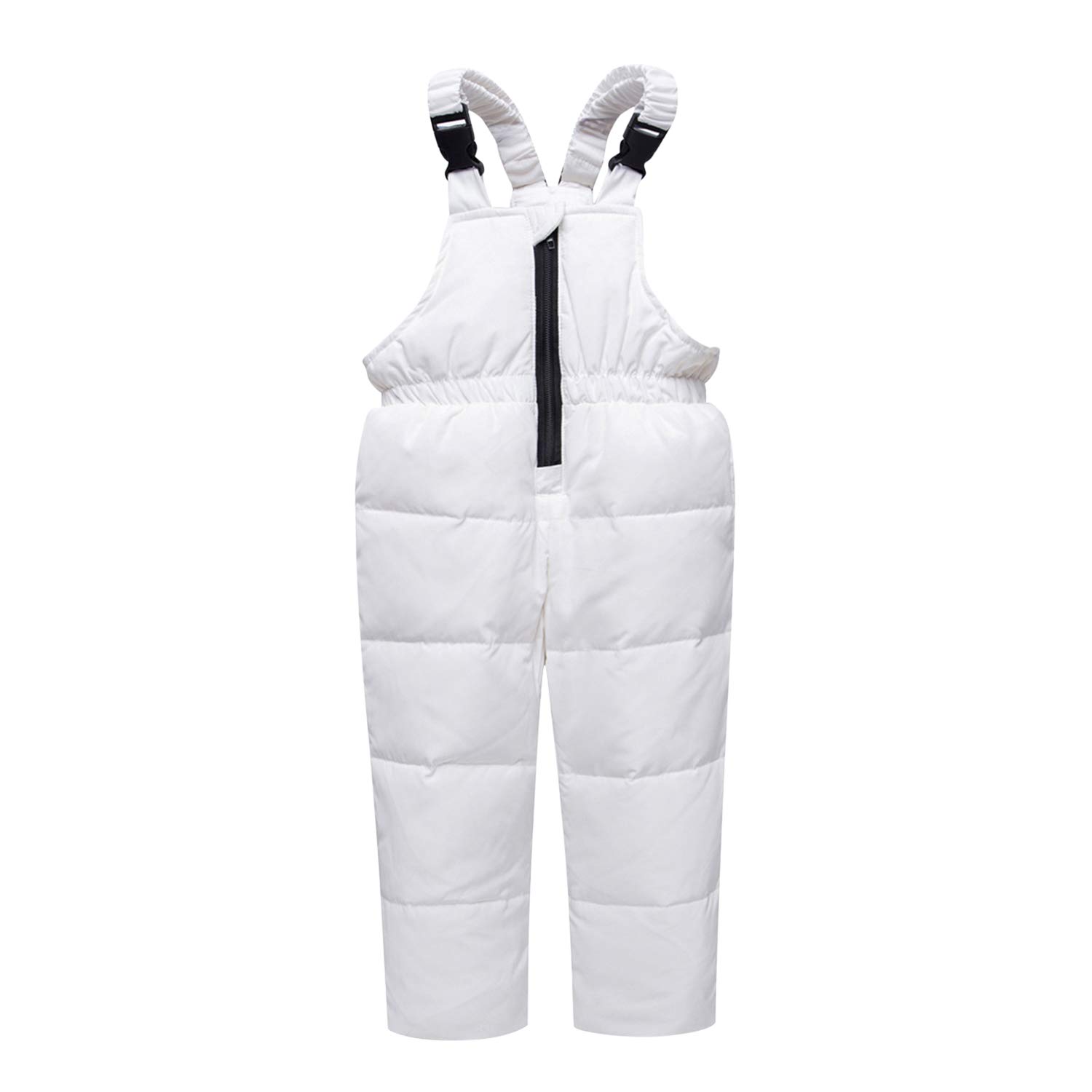 Combinaison de Neige Ski Fille Doudoune à Capuche et Pantalon Salopette en Duvet Ensmebles Vest Fille Garçon Enfant Hiver