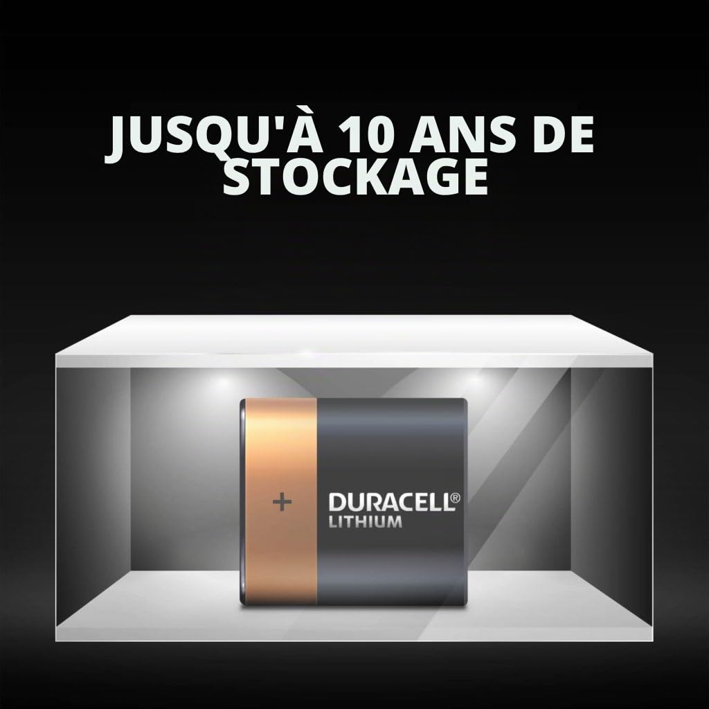 4 piles Duracell 223 (4 ampoules de 1 batterie) 4 piles (CR-P2)