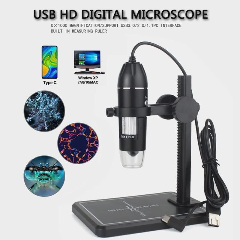 Image of Tobo USB Digital Microscope, 50X-1000X Magnification Handheld Digital Microscope Compatible with Android Devices, Adjustable Stand, 8 LED Lights, Portable Microscope Camera for Adults, KidsTD-588IM.