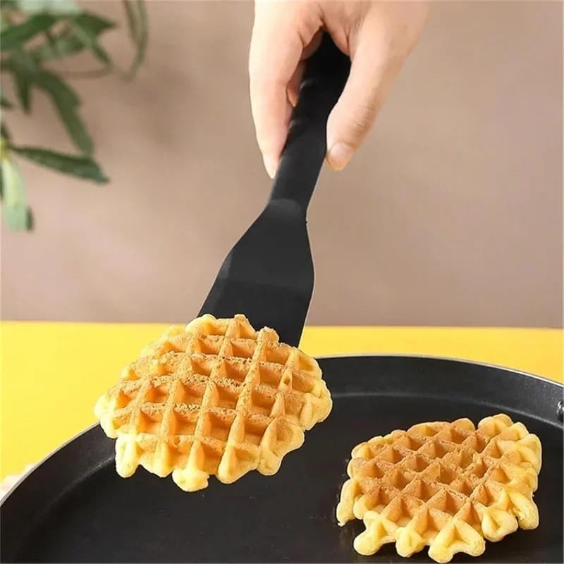1/2 Stück dünner Spatel Turner Egg Crepe Pancake Cooking for Omelett Burger Pizza(Red-2pcs)