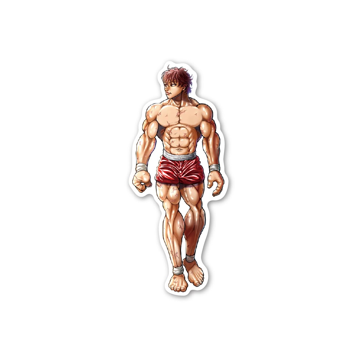 刃牙 バキ Amazon | 刃牙 塩ビステッカー 範馬刃牙 キャラクターステッカー