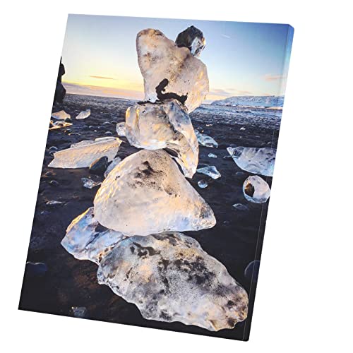 Toile imprimée cairn naturel pour un salon zen et chaleureux