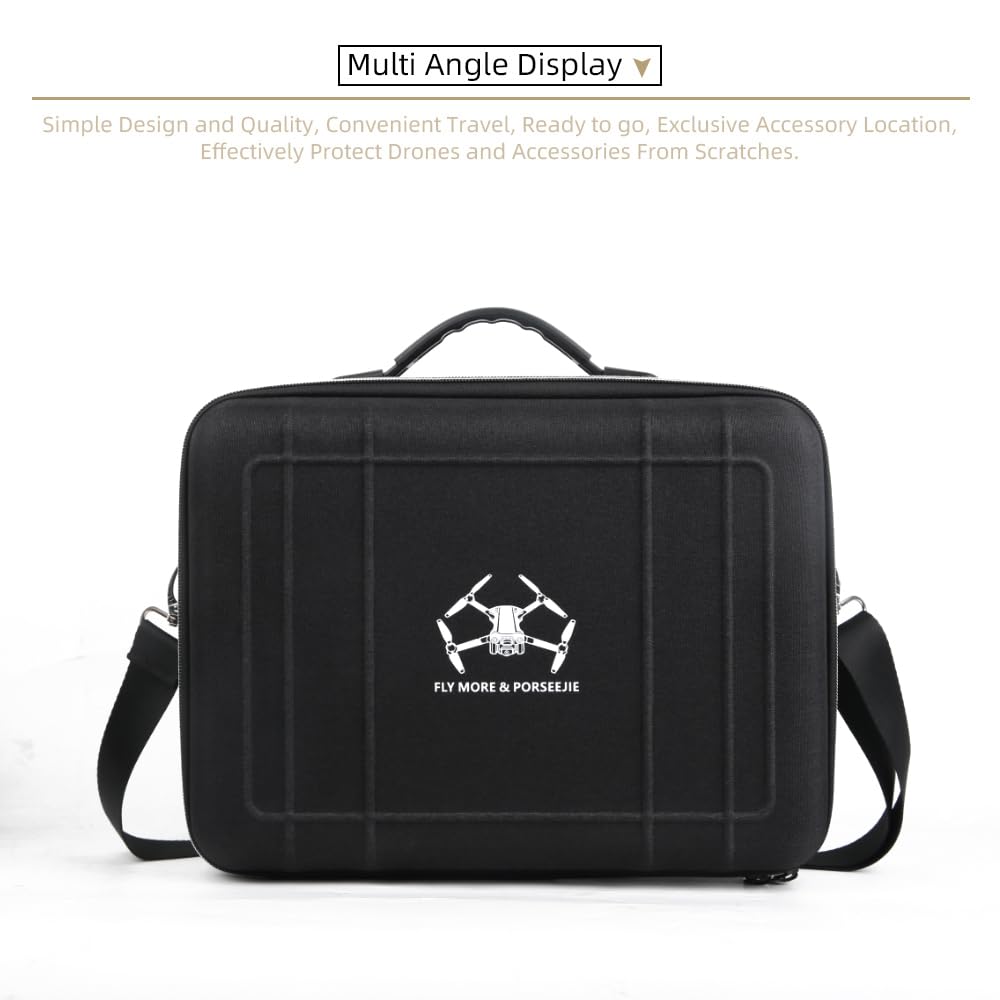 Lito X1 Custodia da trasporto, custodia rigida portatile per DJI Lito X1 Fly More Combo, telecomando RC2 o RCN3, batteria e accessori per cavi, Nero , Custodia