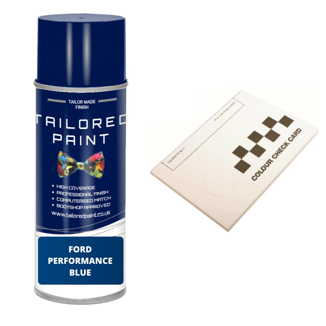 Tailored Paint Performance Blue Metallic Aerosol Spray Paint For Ford Fiesta Mk6 2002-2008 (Aerosol Spray Paint)