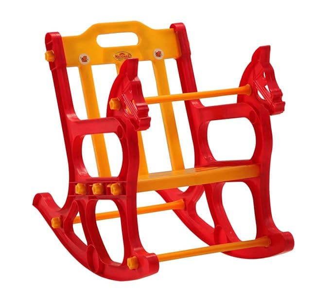 National Plastic New Yoyo Rocker Kids Rocking Chair-Dual Colour (Red and Yellow)-image-37
