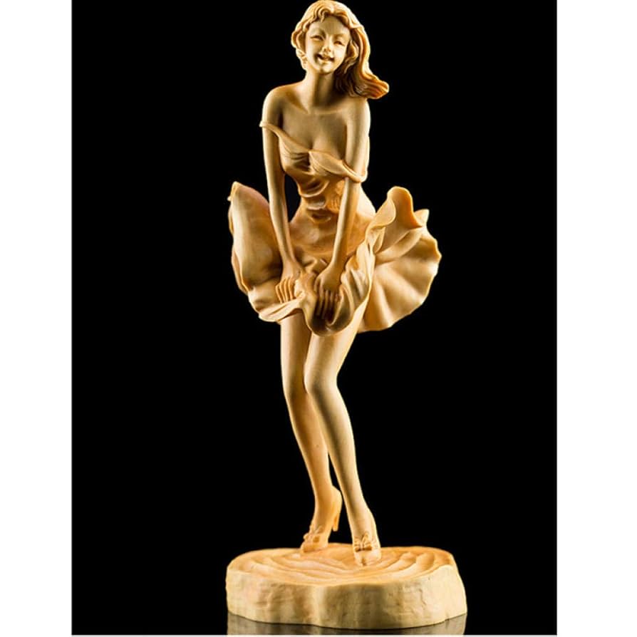 【美品】人形　木彫　彫像　オブジェ　置物　インテリア　工芸品　美術品　A2520 Amazon.co.jp: 彫刻の置物 彫刻像キャラクター木彫刻工芸品