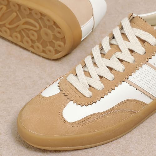 Mi.iM Dixie Rubber Sole Lace-up Stripe Suede Sneakers4