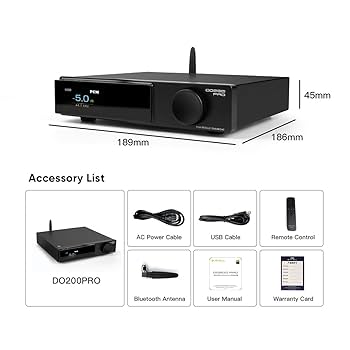 Amazon.co.jp: SMSL DO200 PRO HiFi 完全 バランス DAC CD MQA