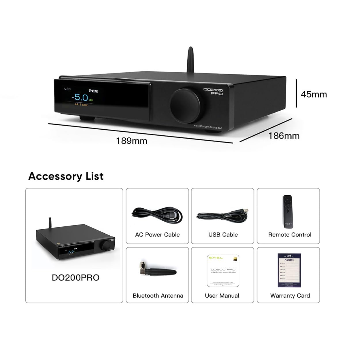 Amazon.co.jp: SMSL DO200 PRO HiFi 完全 バランス DAC CD MQA