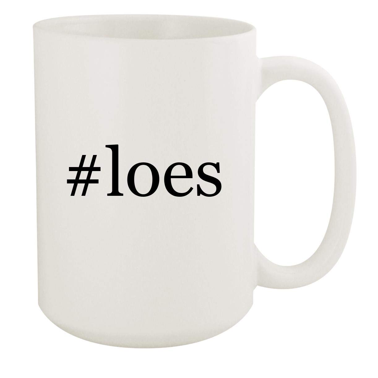 #loes - 15oz Hashtag White Ceramic Coffee Mug