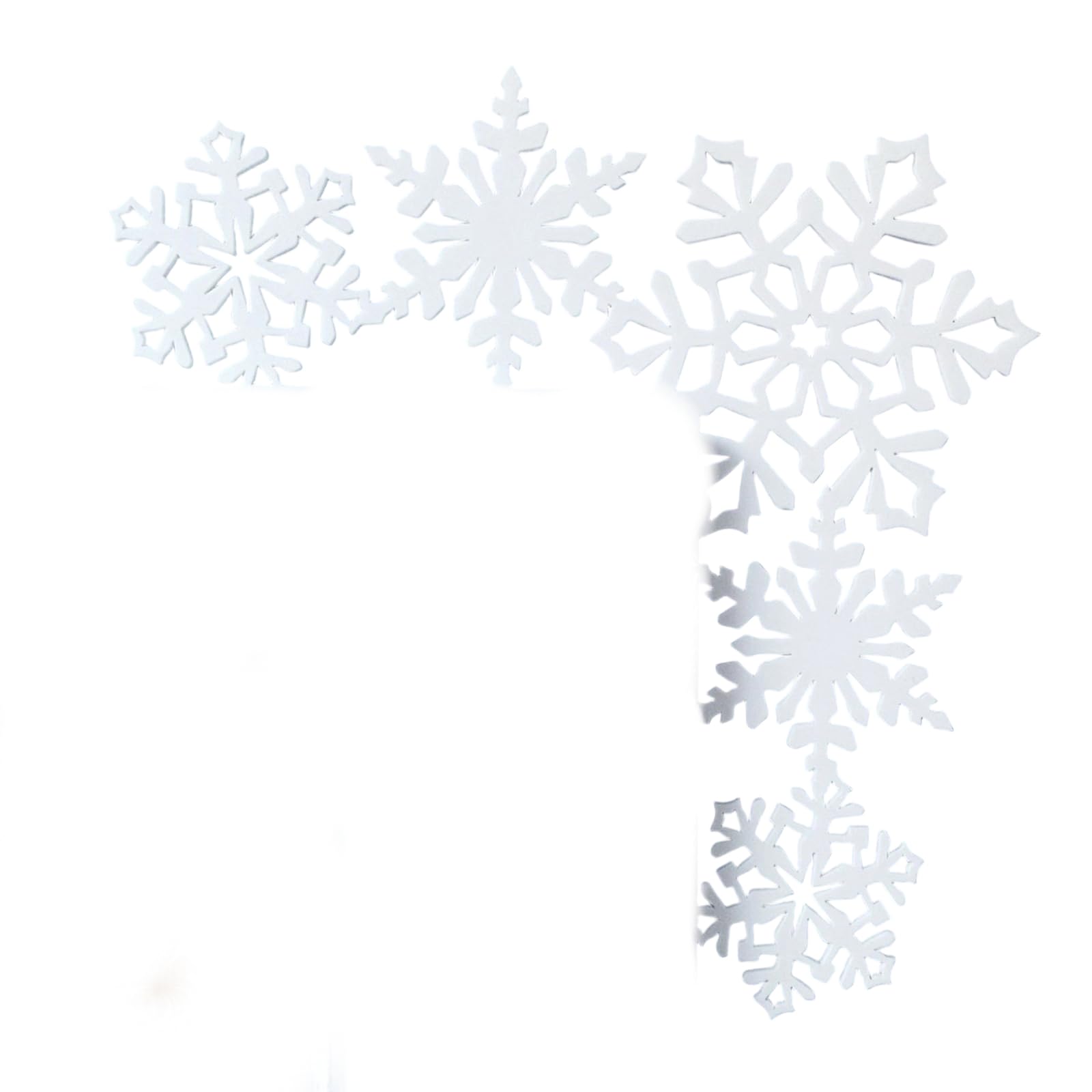 Lerpwige Hollowed Snowman/Santa/Snowflake/Deer Metal Door Decoration Christmas Top Ornament For Indoor And Outdoor Holiday Christmas Decoration Metal Top