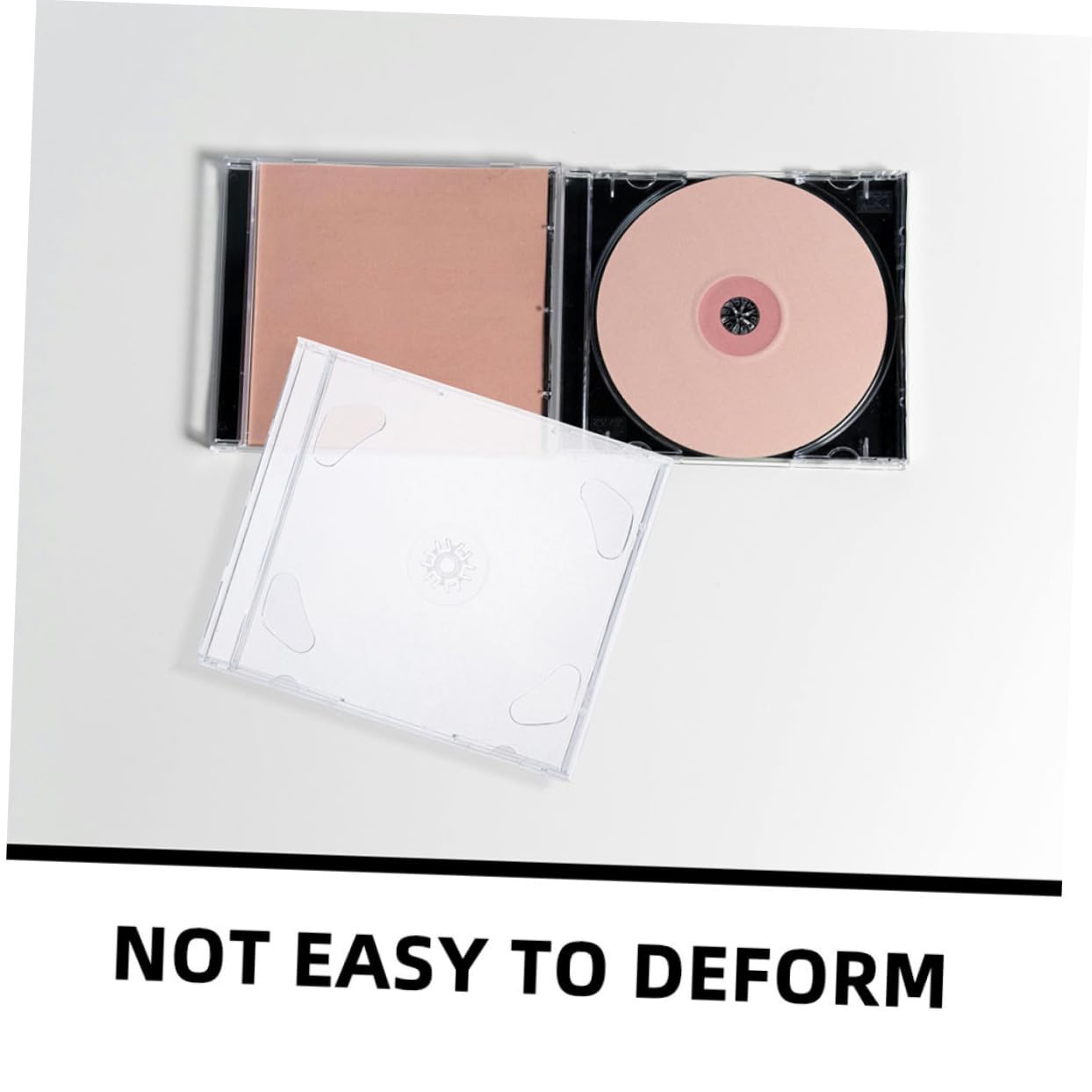 Alipis Raccoglitore Cd, Custodie per CD Portatili in Polistirene, 10 Pezzi, Leggere e Lisce, per Auto e Casa, per Dischi Musica e PC