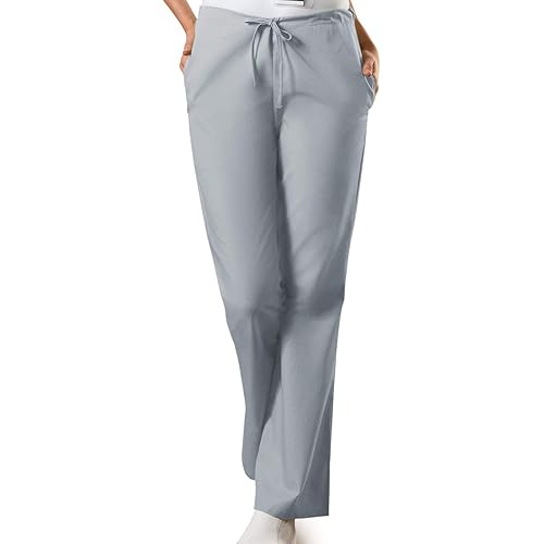 Scrub Pants for Women Workwear Originals Drawstring Waist with Flare Leg 4101