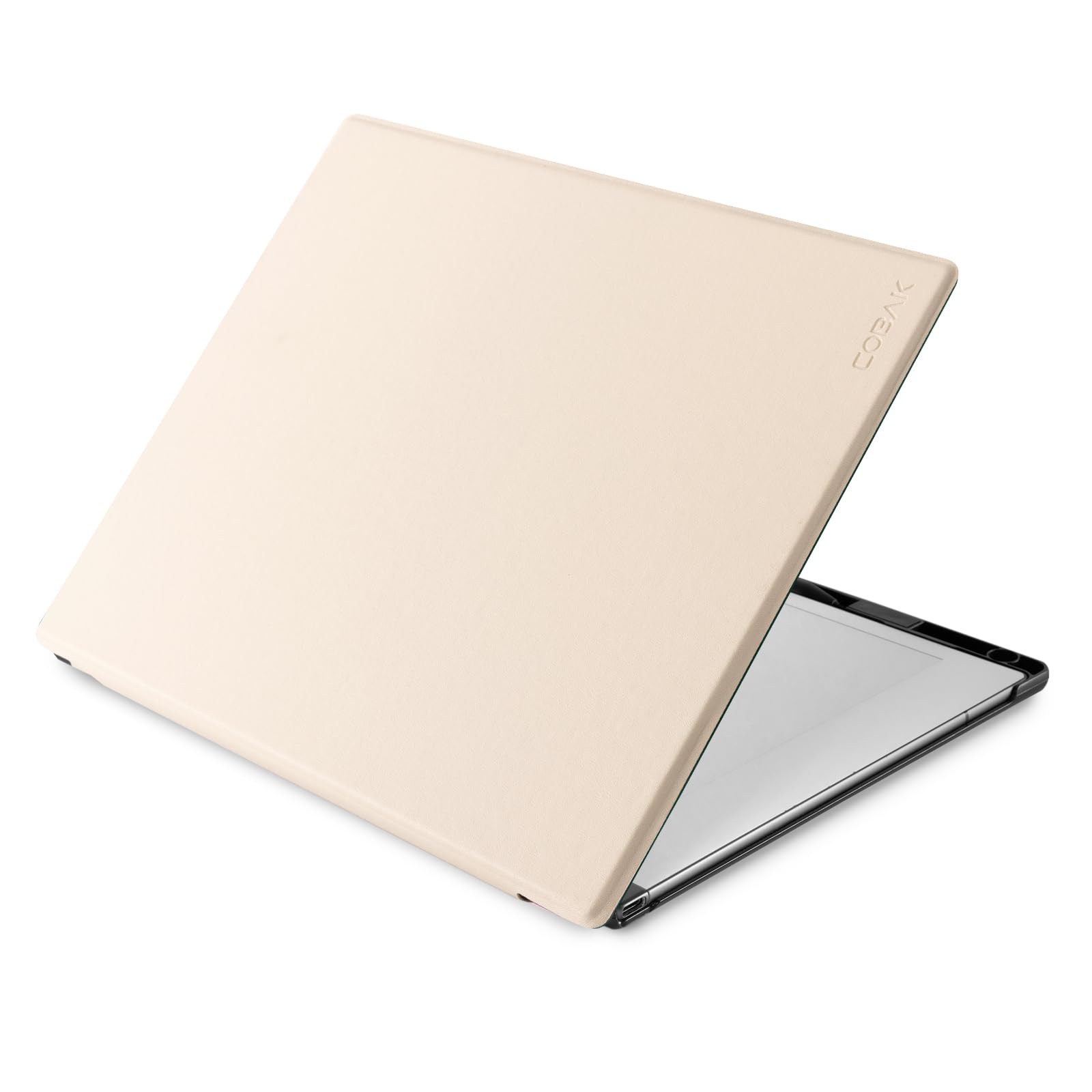 CoBak Case for Remarkable 2 Tablet - Lightweight and Hard Back Shell Protective Book Folio Cover with Built-in Pen Holder - Only for 10.3" 2020 Released (Cream Color)