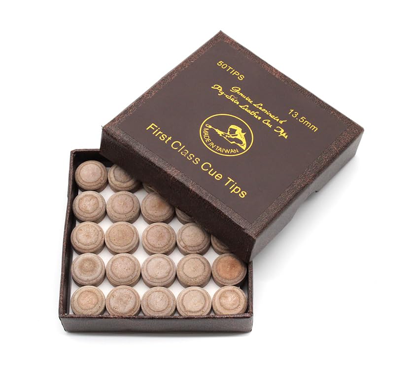 Billard Queue Leder Klebeleder Cue Tip Pomeranze 14 mm, 6 Schichten Billard Queue Leder Klebeleder Cue Tip Pomeranze 14 mm, 6 Schichten