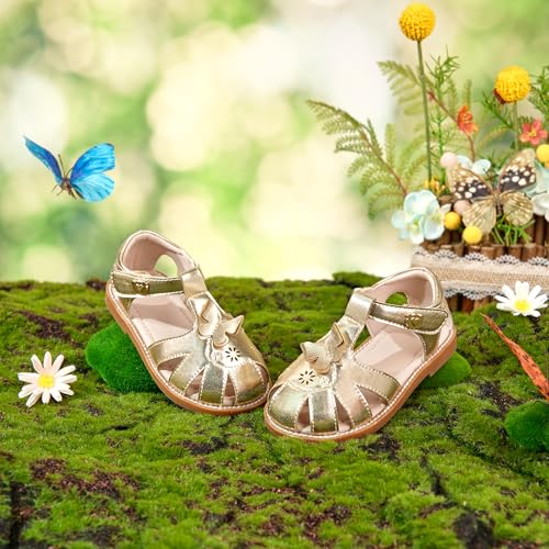 Image of GINFIVE Toddler Girls Sandals Girls Toddler Sandals Little Girls Kids Shoes