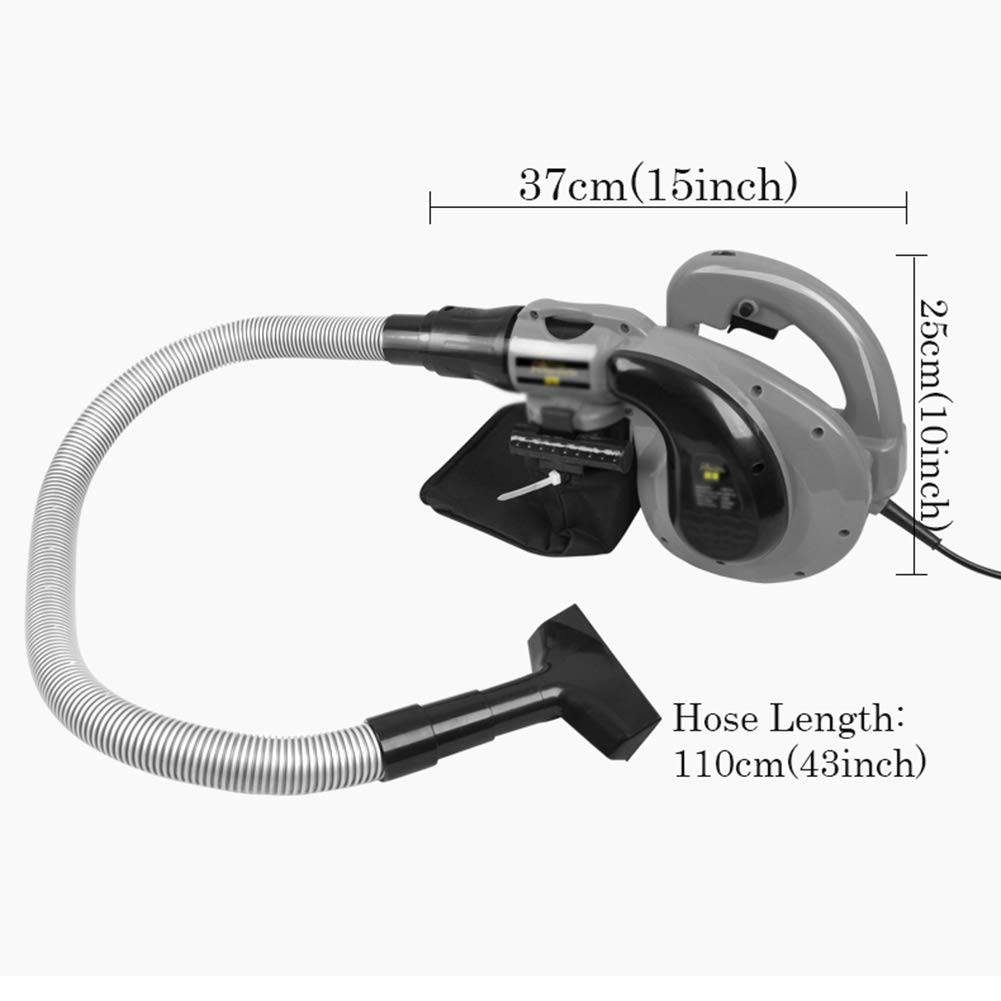 Spazzatrice e Aspirapolvere Elettrica Portatile 2 in 1,soffiatore per Foglie con Cavo da 2500W con Controllo Elettronico della velocità,per la Pulizia di Terrazze/Giardino