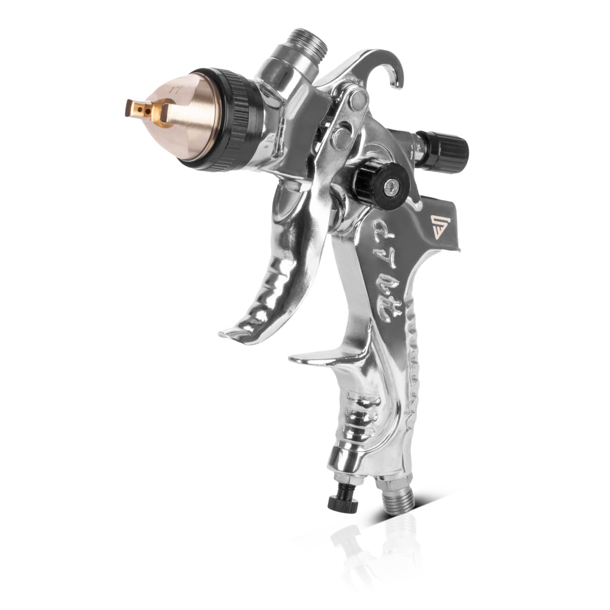 STAHLWERK HVLP Lackierpistolen-Set SG-250 ST mit Mischbecherset 25-teilig | Lackierpistole mit Fließbecher, Reinigungs-Set, Düsensatz 1,4/1,7/2,0 mm, Druckluftpistole, 650 ml