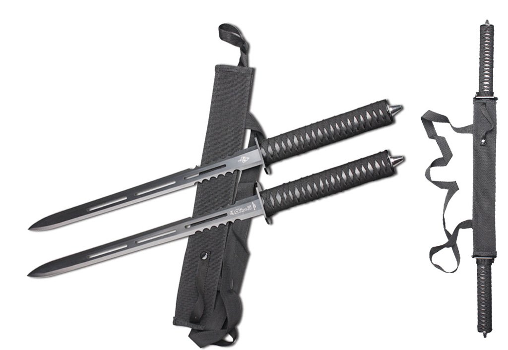 23 1/2-inch Dual Tactical Ninja Sword Machete