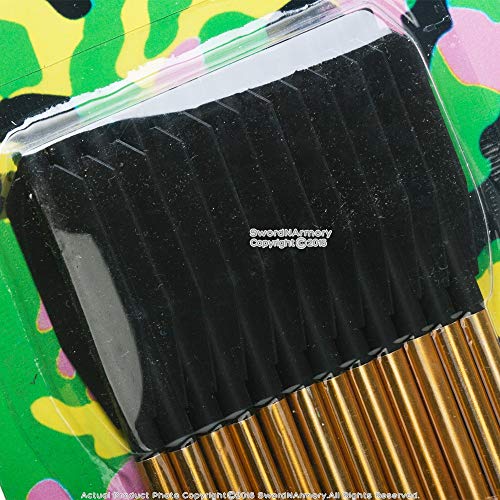 Munetoshi 36 Pcs 6.5" Aluminum Crossbow Arrows With High Impact Bolts 50 & 80 Lbs Bow Golden Metal Points #TOP2