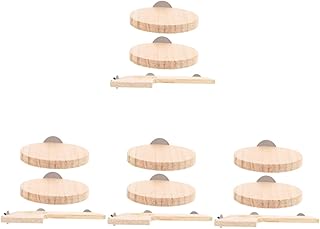 Didiseaon 4 Conjuntos De Papagaio Poleiro Hamster Gaiola De Viagem Gabinete Gaiola De Pássaro Suporte Placa Hamster Plataforma Suspensa Pequena Gaiola Pet Placa De Escalada Suporte De Salto