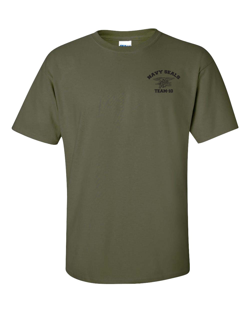 Jacted Up Tees Navy Seal Team-10 Front & Back Men's T-Shirt Ships from Ohio USA